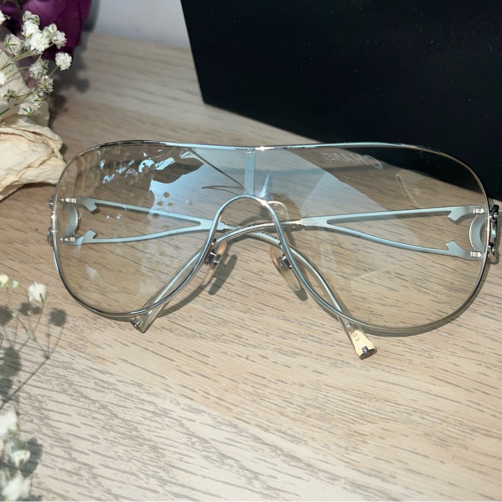 CHANEL | Silver And Crystal Aviators